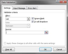 Data Validation List Source